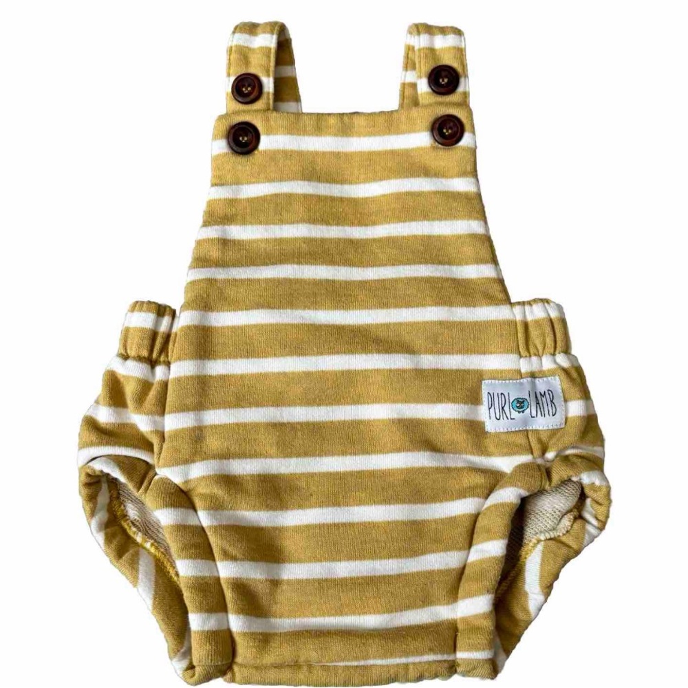 Purl lamb romper overalls 0-3 mo unisex striped